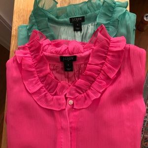 J. Crew bundle! Chiffon sleeveless tops